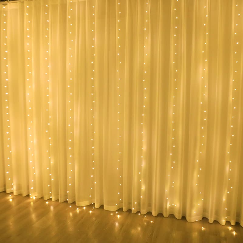 Led Copper Wire Light String Christmas Lights Atmosphere Lights Halloween Decorative Lights USB Star Curtain Light String Lights Decoration