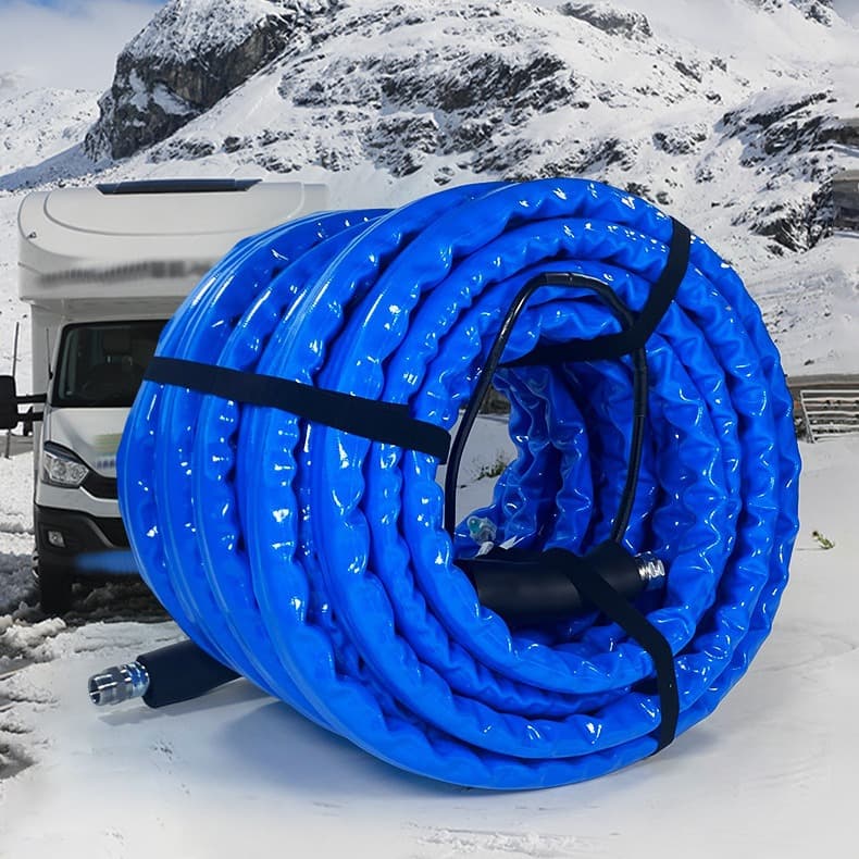 North American RV Drinking Water Hose 15ft 25ft RV Heat Trace Pipe Camper Van Freeze-Resistant Food-Grade Drinking Water Hose Manufacturer