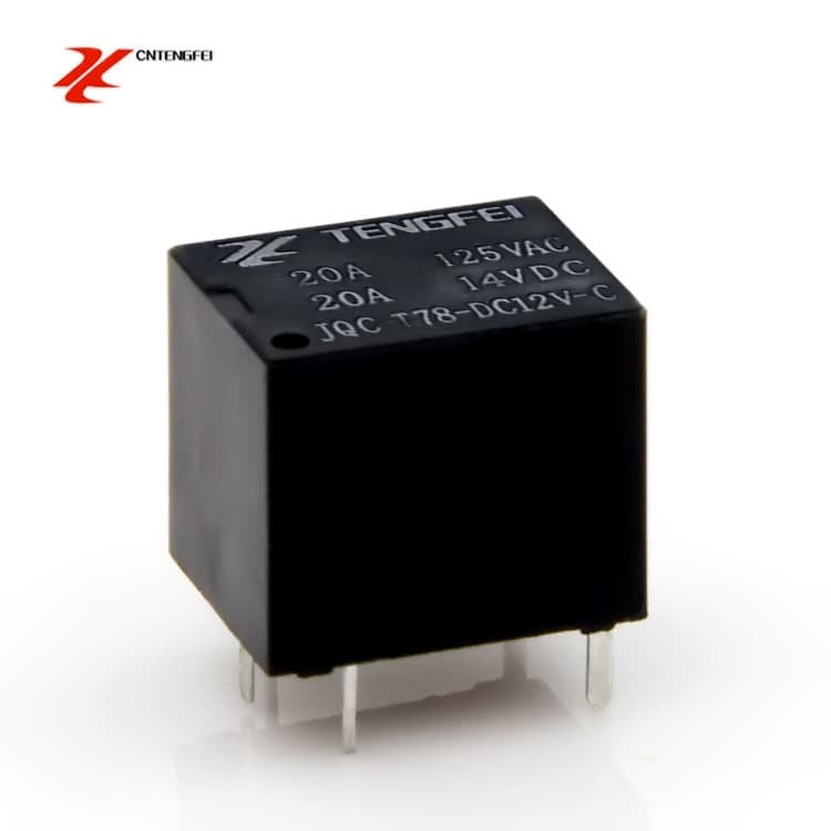 T78 Automotive Relay 12V 5V 6V 9V 24V 5-Pin Mini Relay 12V T78SRA-12VDC-C 20A
