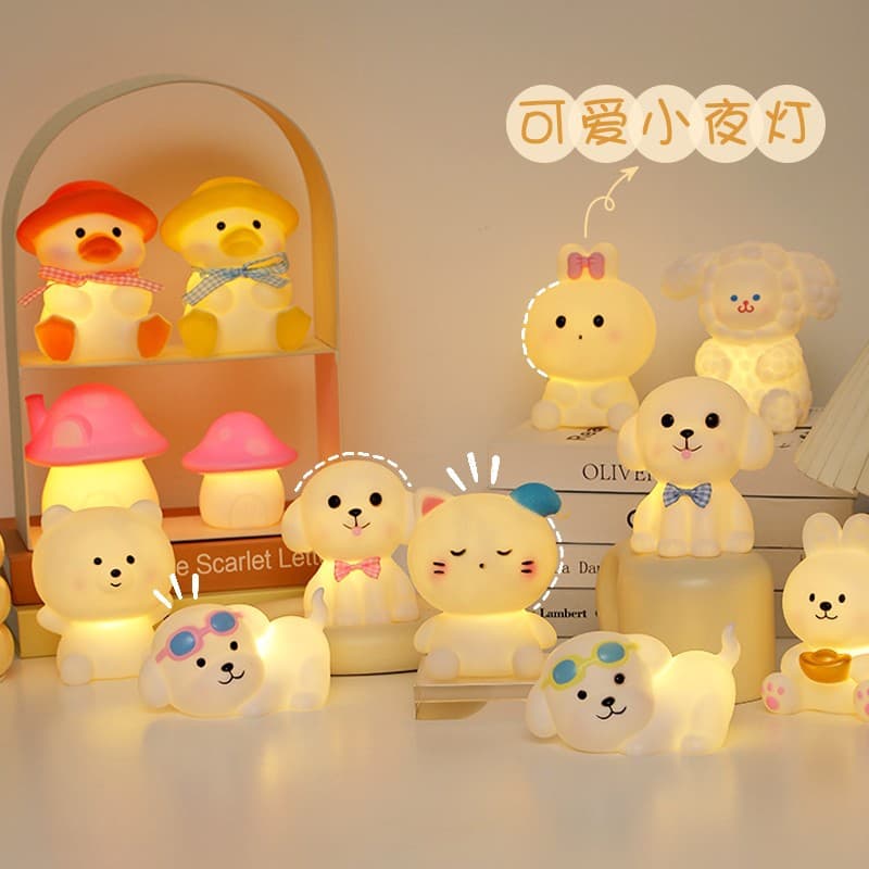 Creative Cartoon Night Light, Cute Bedside Atmosphere Light, Night Market Stall, Luminous Toys, Birthday Gifts, Wholesale Supply