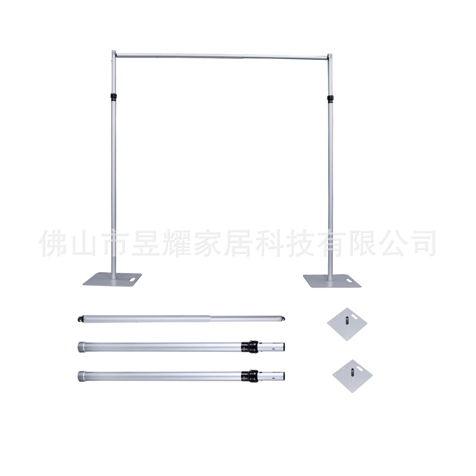 Wedding Background Frame, Wedding Drape Frame, 3x3 Aluminum Telescopic Flower Wall Frame, Double Crossbar