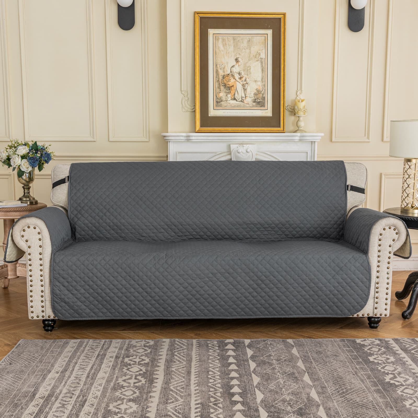 Wholesale Waterproof Non-Slip Pet Sofa Cushion, All-Season Universal Integrated Sofa Cover, Simple Fabric Nordic Style