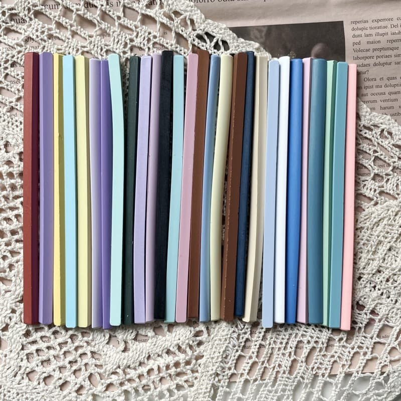Quarter Semi-Circular Matte Wax Stick Seal Wax Bar 11mm Cylindrical Wax Stick for Invitation Sealing Stamp