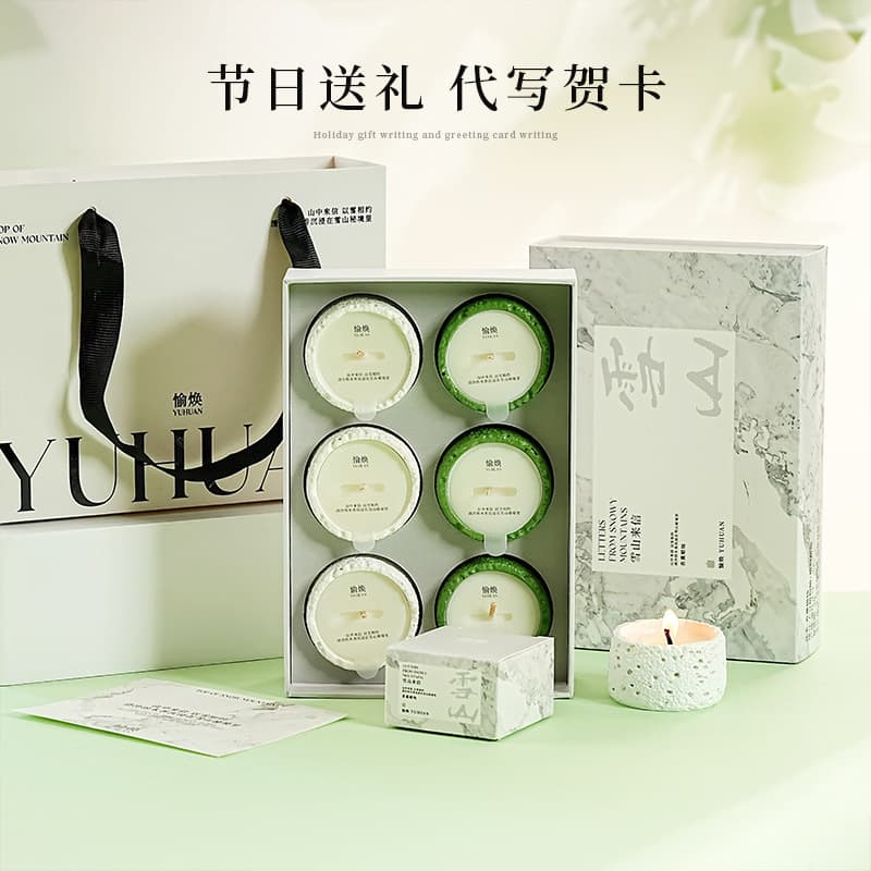 Gift box scented candle home fragrance set home furnishings romantic companion gift box rose soy wax