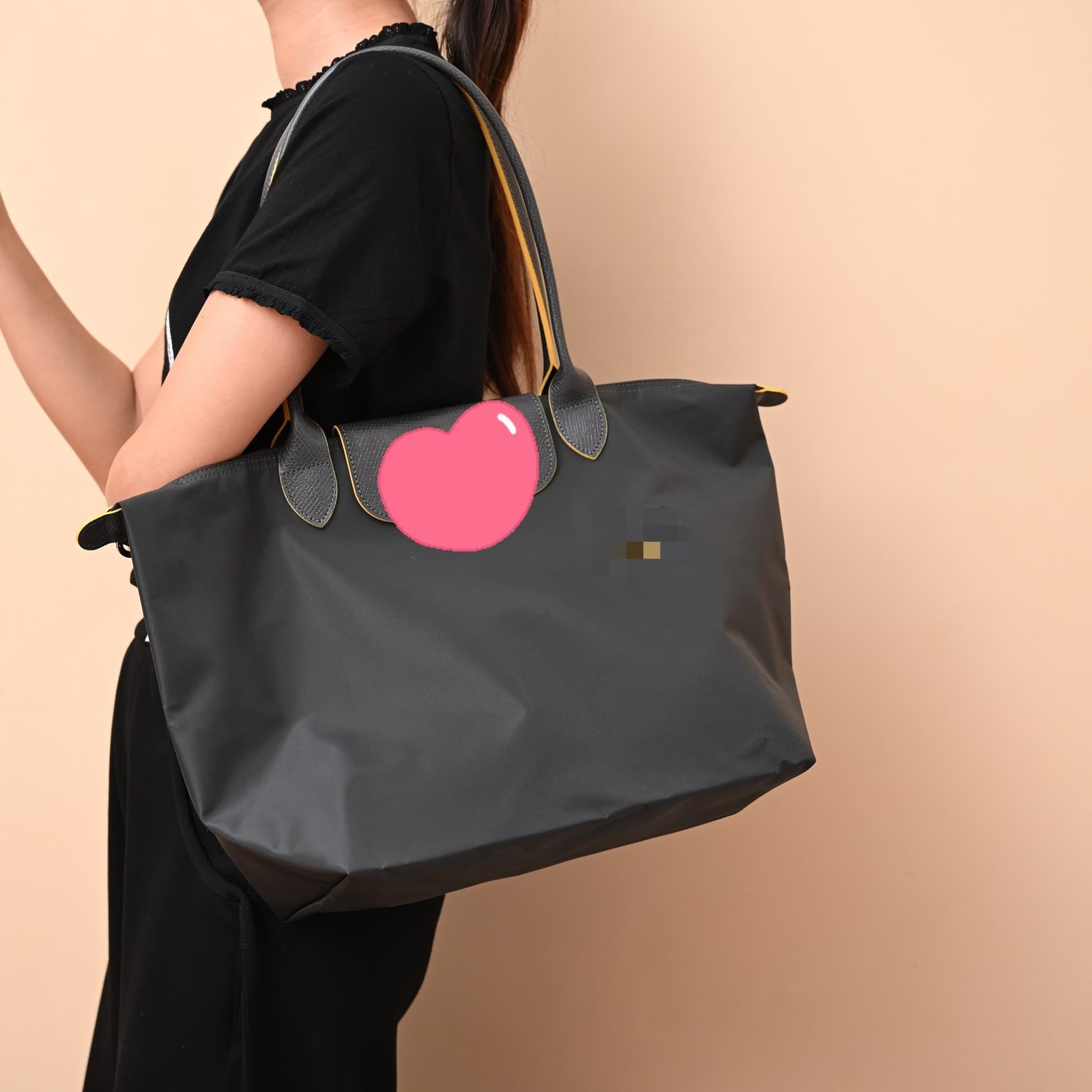 Best-Selling Xiangjia Tote Bag Large Long-Handle Dumpling Bag Large-Capacity Laptop Bag Versatile Commuter Shopping Bag Steel Gray