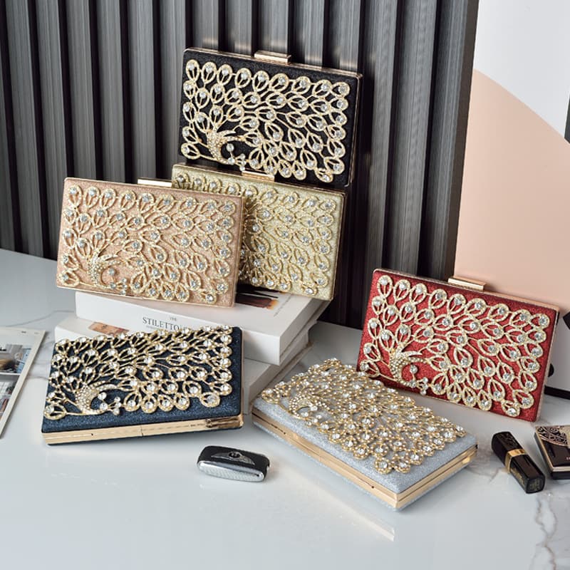 Premium Crossbody Evening Bag, Unique Design New Women's Diamond Clutch Shoulder Bag Wholesale