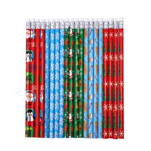 Christmas Pencils Wholesale Student Learning Supplies Children's Writing Pencils Christmas Gifts Wooden Stationery Pencils Wholesale
