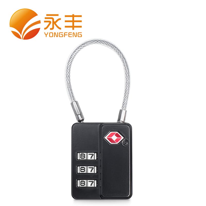 Amazon Hot-Seller TSA19002 Steel Cable Customs Lock for Travel Backpacks and Luggage Accessories