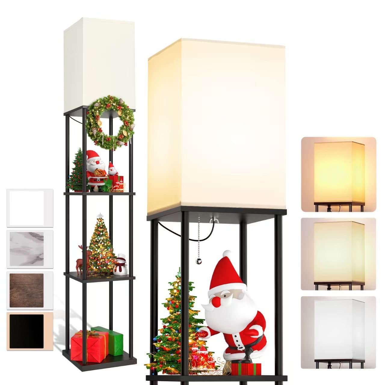 Factory Best-Selling Living Room Shelf Table Lamp Wall Lamp Ambient Multi-Layer Floor Lamp Modern Column Amazon