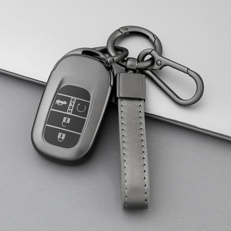 Key Case Cover for Honda 11th Gen Civic, 11th Gen Accord, Integra, 2023 CRV, Breeze, Titanium Gray