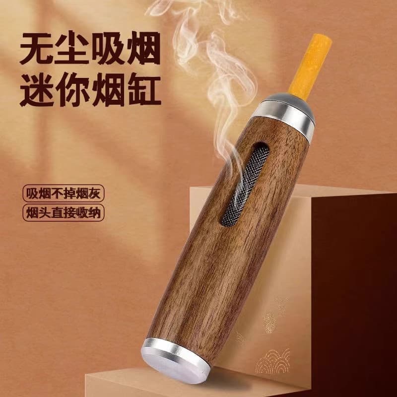 Car Ashtray No-Dust Tool for Smoking While Driving, Lazy Auto Interior Anti-Flick Ash Design
