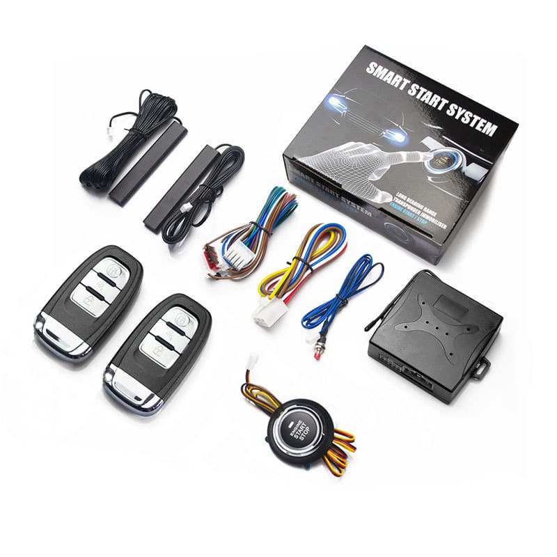Shenqi Car Retrofit One-Key Start Keyless Entry PKE One-Way Alarm Remote Start Pre-Cooling Pre-Heating