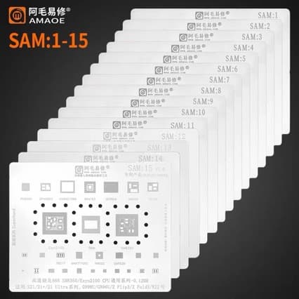 Suitable for Samsung Exynos Universal Assembly Sam1-8-13-14-15-16 Soldering Stencil 18/19/20/21/22