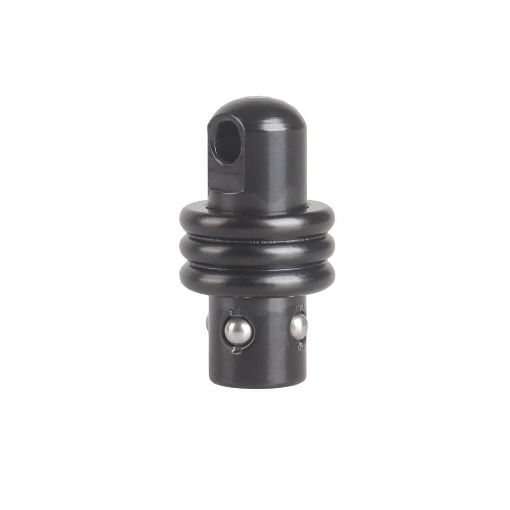 Black A8 adapter accessories with fishbone and flat ball buckle fittings.