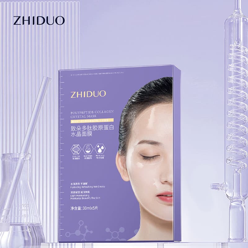 Zhiduo Peptide Collagen Facial Mask - Tencel Mask for Sensitive Skin Care, Skincare Products Wholesale