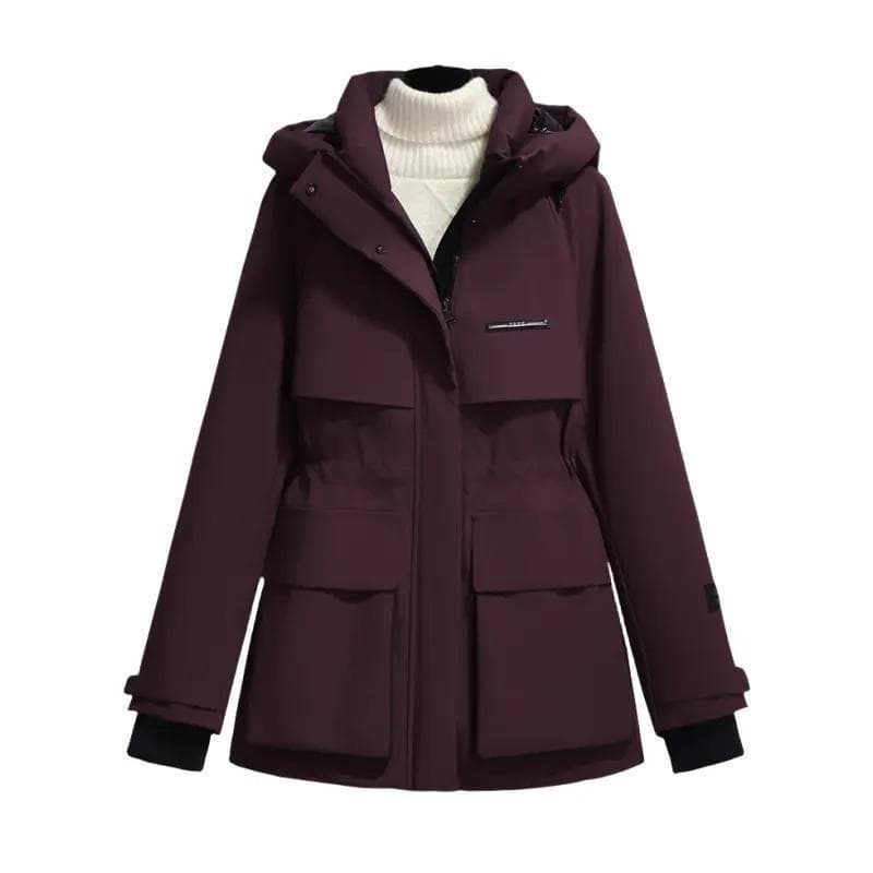 Spring/Autumn Plus Size Windproof Workwear Jacket for Women, Petite Fashion Trench Coat, Sweet Casual Style