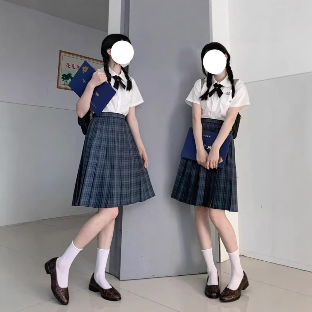 Wei Wei Fei Authentic JK Plaid Skirt Student Japanese Style Campus Long Skirt Women's Traditional Short Skirt Japanese JK Uniform