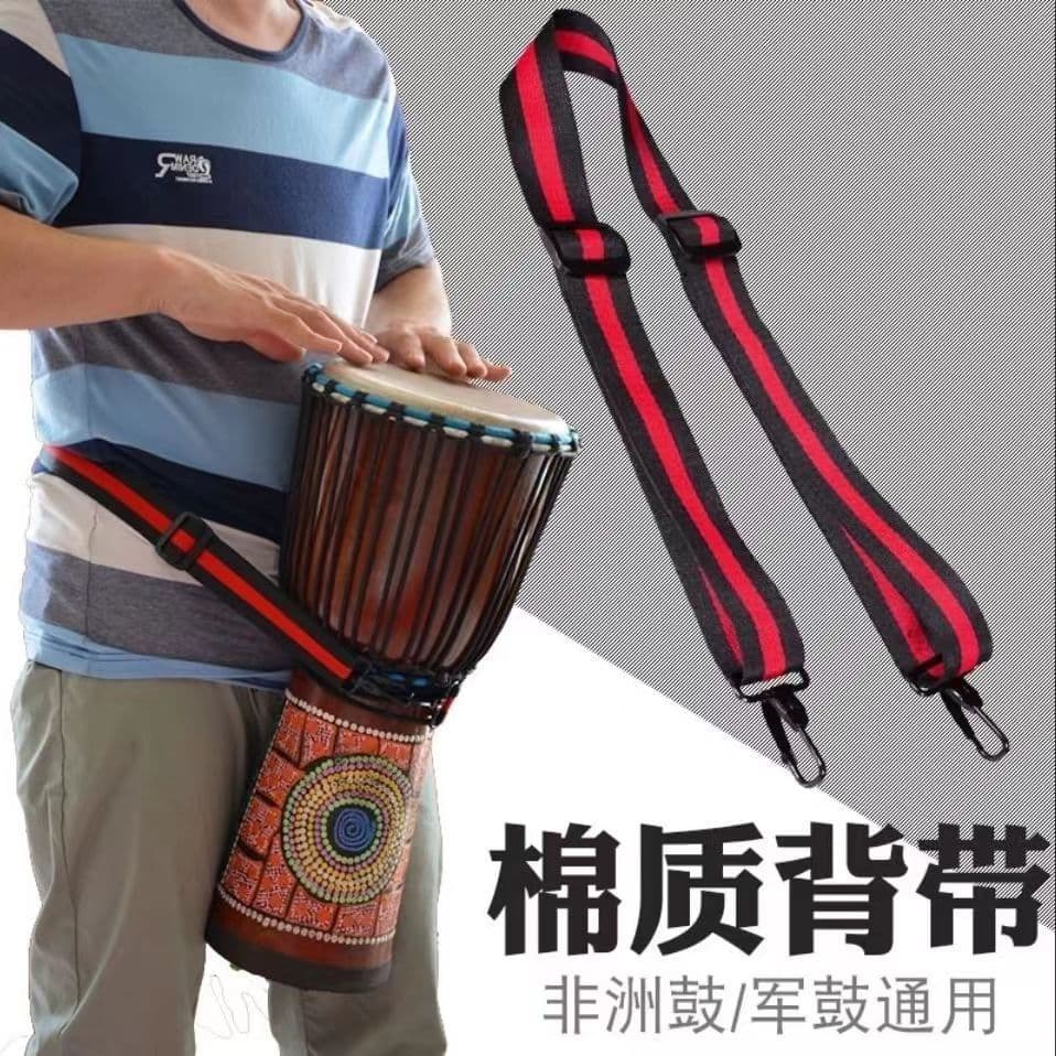 Djembe Strap Hand Drum Belt Back Strap for Snare Drum Kids Adults Performance Thickened Colorful Universal Nylon Strap