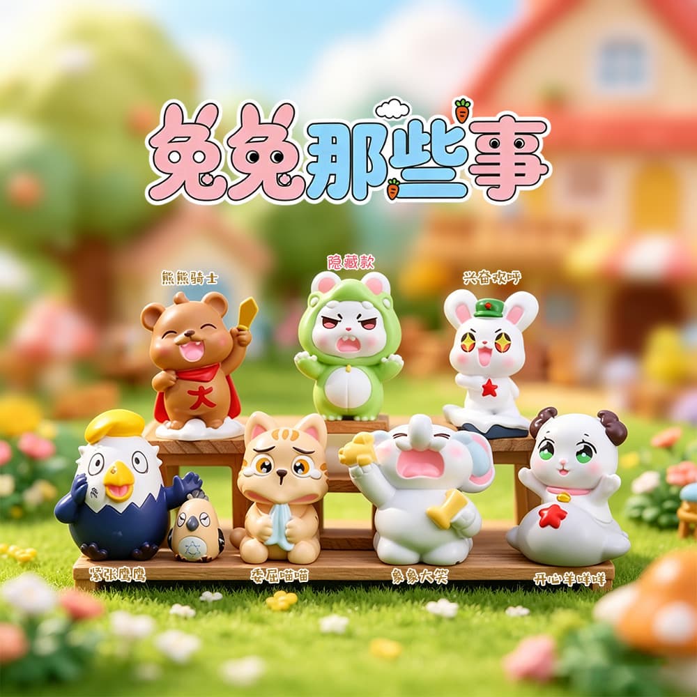Hot-selling popular office desktop ornaments, cute cartoon animal ornaments, resin creative gadgets