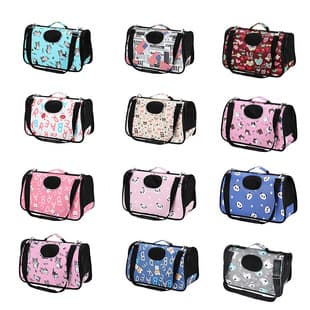 Cat Carrier Cartoon Print Breathable Cat Carrier Travel Handbag Pet Carrier Foldable Shoulder Bag Pet Carrier Cross-border
