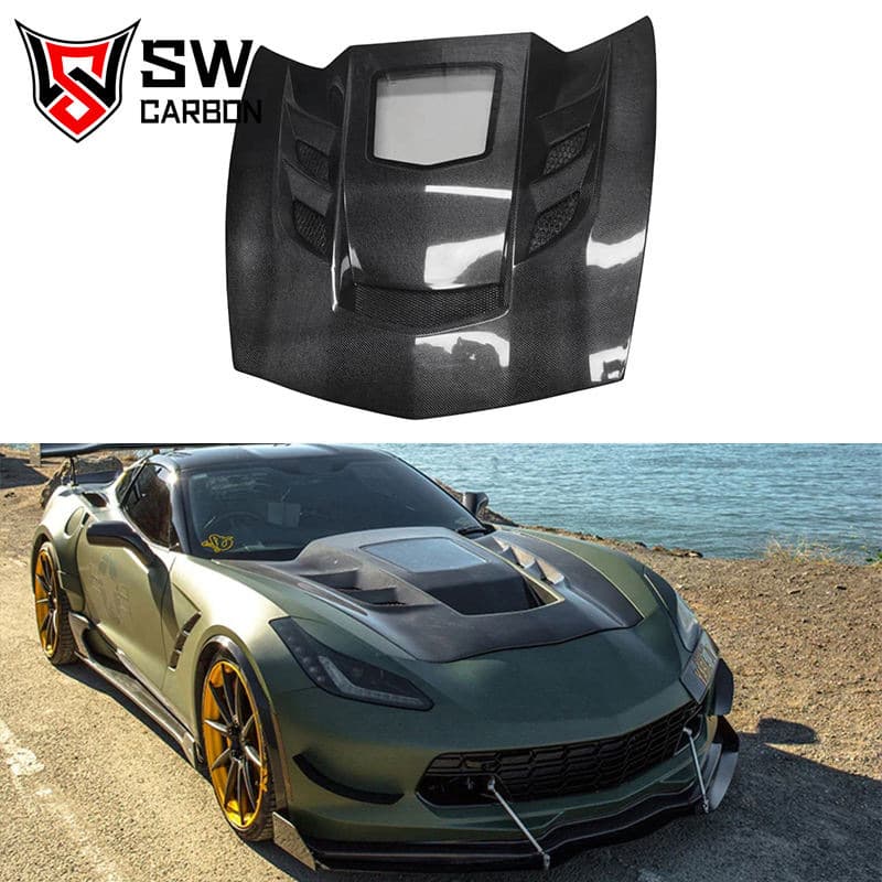 Carbon Fiber Hood for Chevrolet Corvette C7 Z06 2013-2019