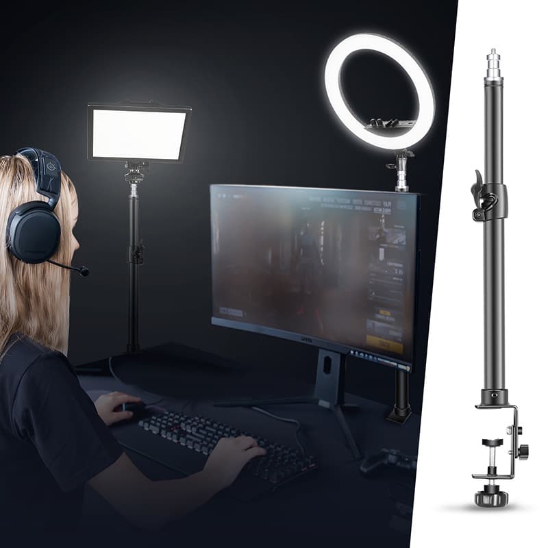 Adjustable Desktop Bedside Stand Neul Photography Light Stand Mobile Phone Support Stand Extendable And Table Clamp Stand