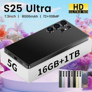 New Cross-Border S25 Ultra Built-in Stylus Android Phone 7.3-Inch All-in-One 16+1TB 4G Punch Hole Screen Wholesale