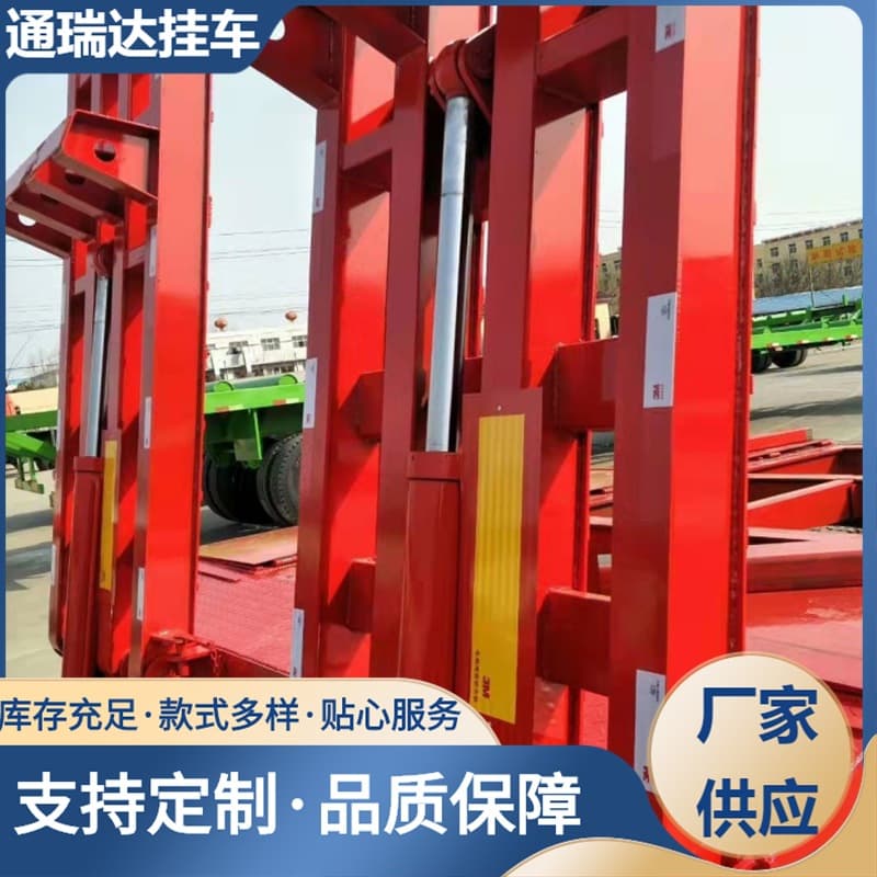 Export low-bed semi-trailer, large machinery and equipment transport semi-trailer, three-line six-axle semi-trailer, Liangshan semi-trailer