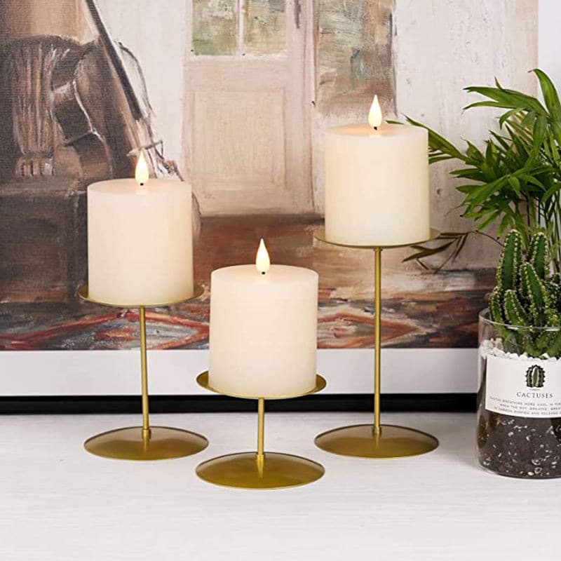 Cross-Border Christmas Candle Holder, Wrought Iron Aromatherapy Candle Stand, Vintage Pillar Candle Tray, Iron Wire Candle Holder, Cylindrical Candle Holder