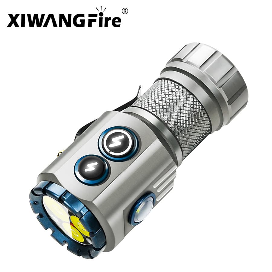 Cross-border New Three-Eye Monster Ultra-Bright Flashlight Mini Portable LED Multi-Function Camping Light Magnetic