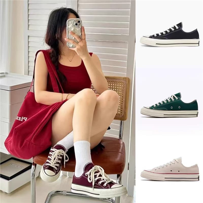 Summer Meichi Converse 1970S Canvas Shoes Low Top Classic Retro Versatile Couple Casual Skate Shoes Putian