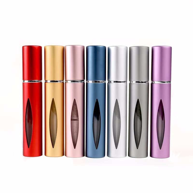 Empty Perfume Bottle, Premium Glass Roller Ball Bottle for Essence and Essential Oil, Portable Massage Roll-On Bottle 10ML