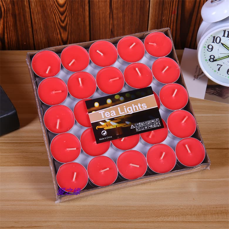 Tea wax 50 small candles tea boiling teapot heating fire paint wax melting wax KTV atmosphere candle birthday wax