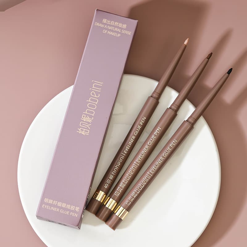 Bobani Bright Eyes Slim Eyeliner Gel Pen Smoothly Colored Pearlescent Fine Glitter Waterproof Long-lasting Makeup Not Easily Smudged Lying Silkworm Pen