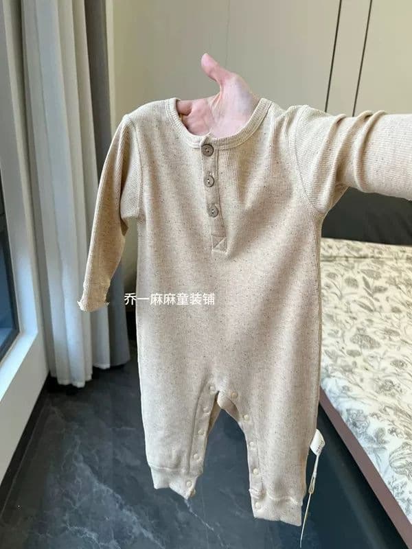 Baby onesies spring and autumn INS baby onesies long-sleeved onesies men and women baby onesies regular size cotton