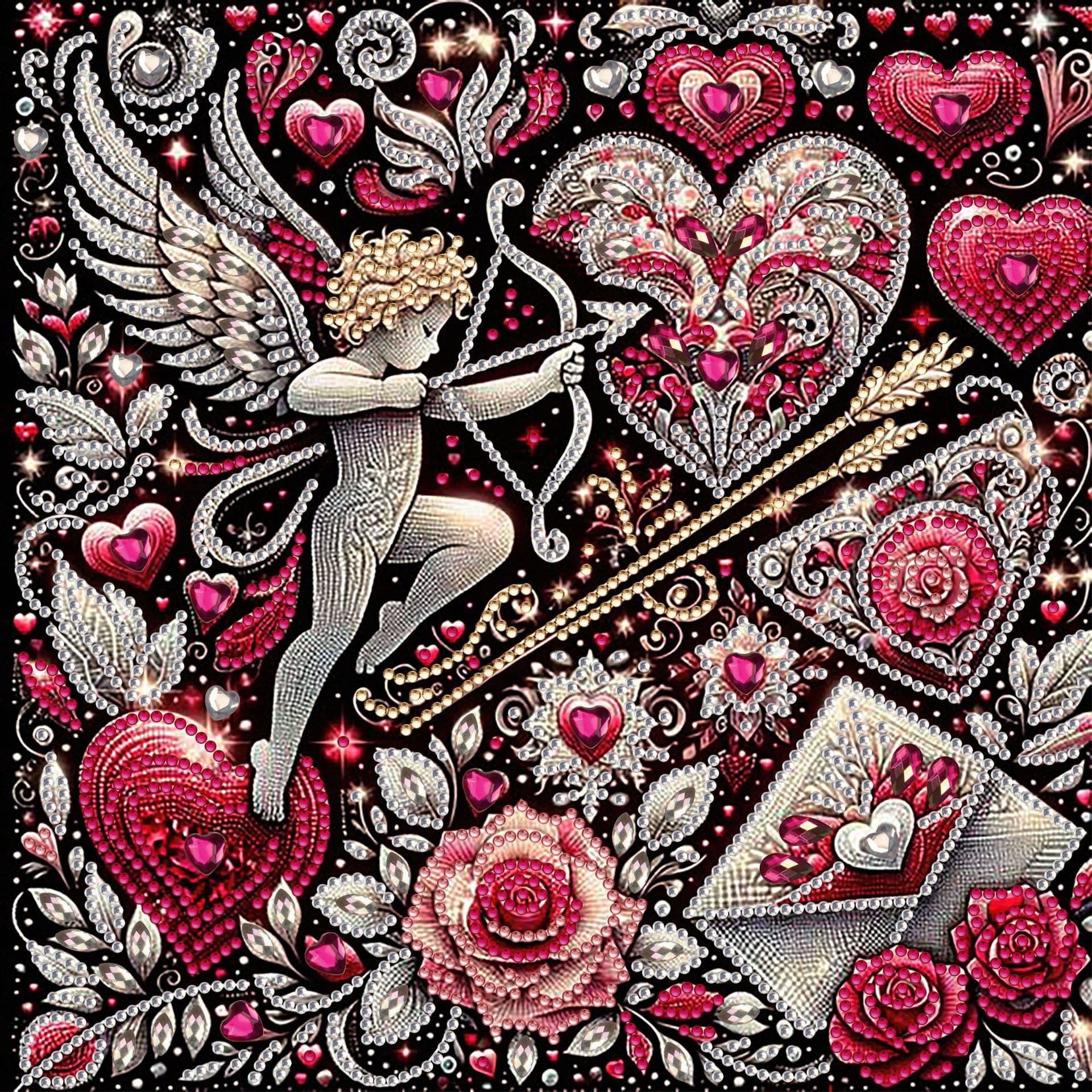Diamond Art Painting Kit for Adults, 5D Angel Special Shape Diamond Art Decoration