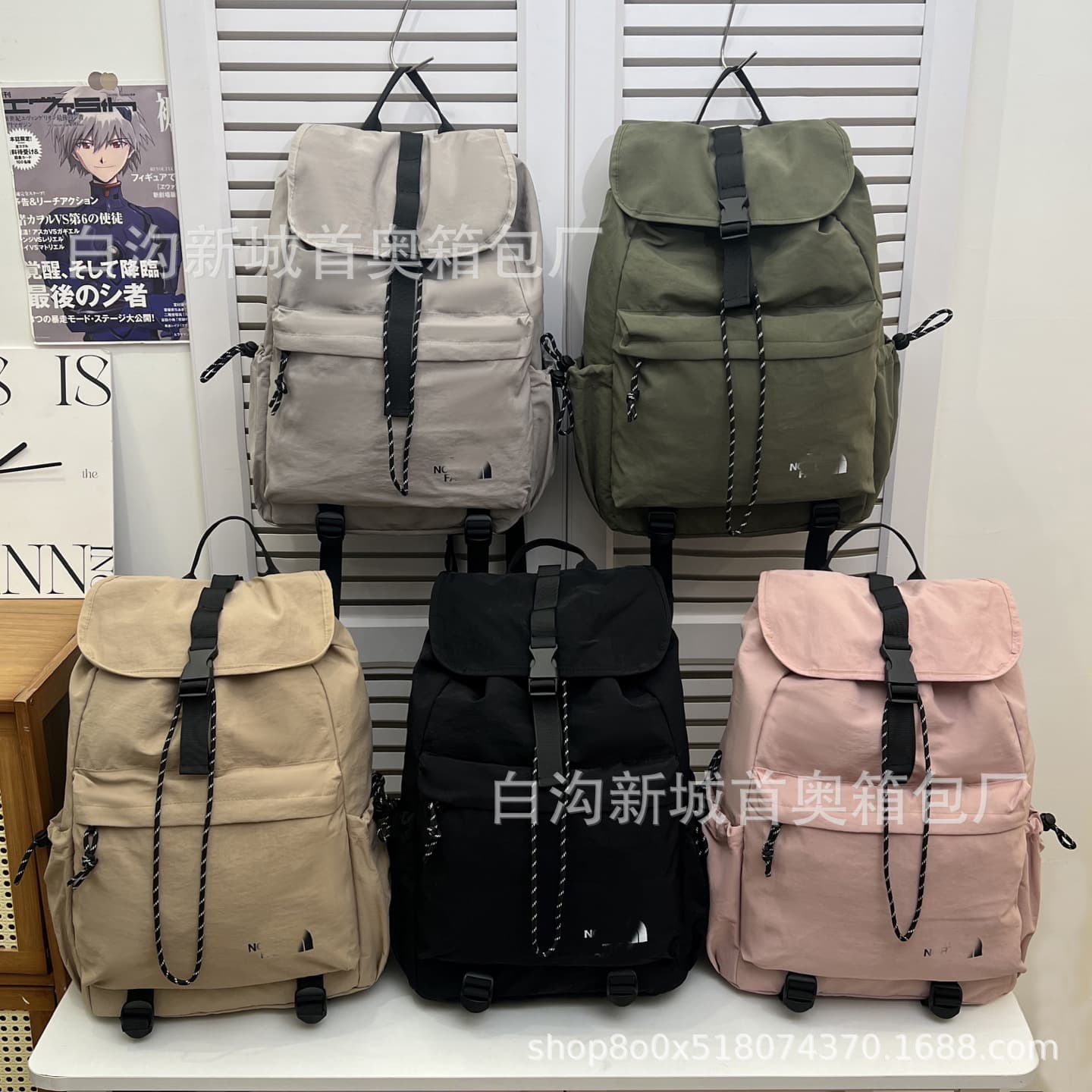 Simple and fashionable trendy brand backpack campus male and female middle school and high school student school bag large capacity lightweight travel backpack