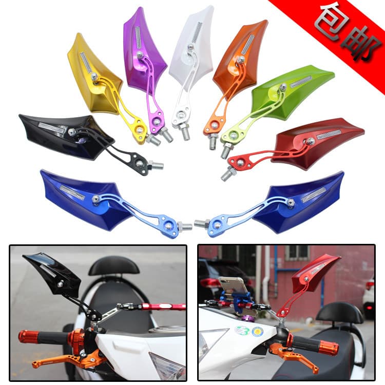 Electric Vehicle Rearview Mirror Reflector 8mm Universal Reflector Motorcycle 10mm Sight Mirror Scooter Reversing Mirror