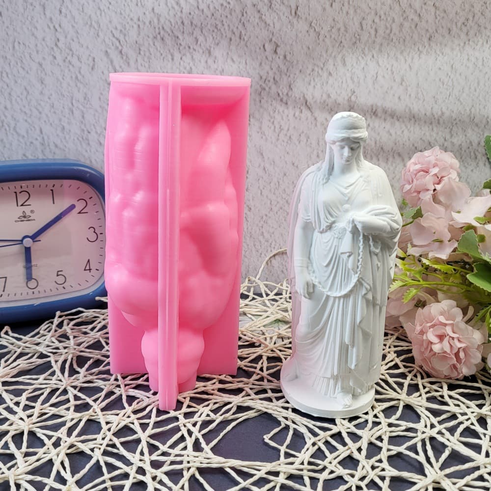 Gypsum ornament silicone mold DIY gypsum cement desktop ornament silicone mold W0636
