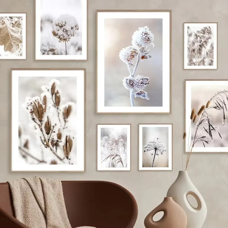 Cross-border platform dropshipping Dodo Sheen modern winter plant scenery bedroom living room canvas painting decorative painting core
