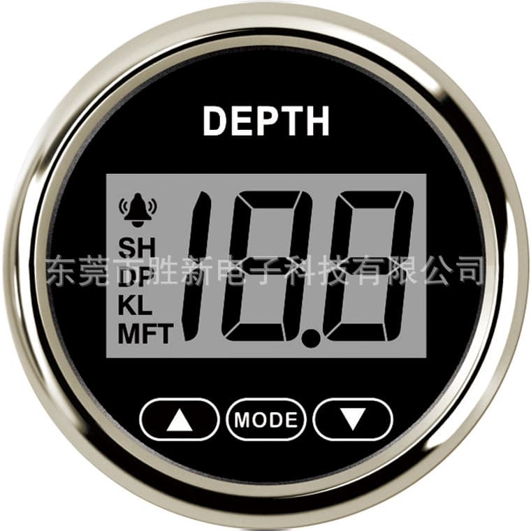Depth Sounder for Yachts, Water Level Detection Instrument Capable of Measuring Up to 100m Depth
