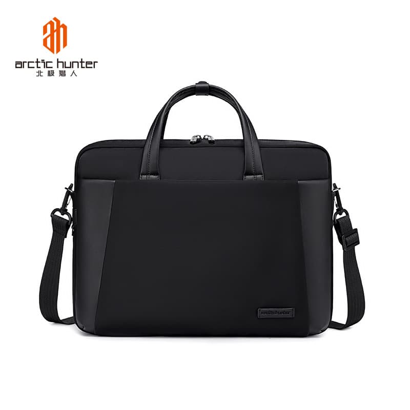 Nylon Laptop Bag Business Briefcase Water-Resistant Large Capacity Multi-Compartment Commuter Bag