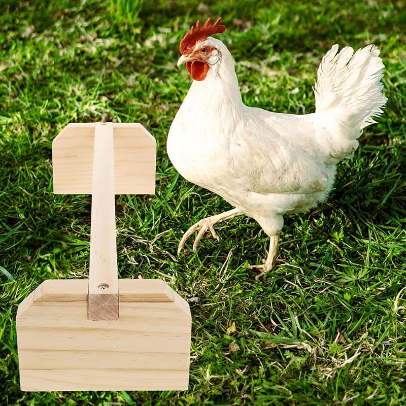 Wooden chicken perch chicken toy chick jungle gym sturdy wooden root pole chicken swing chick nursery