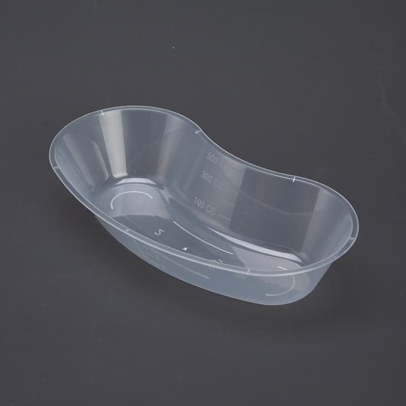 Directly supplied from the manufacturer, disposable 500ml/700ml plastic curved tray, waist tray, special tray for hospital surgery, vomiting tray