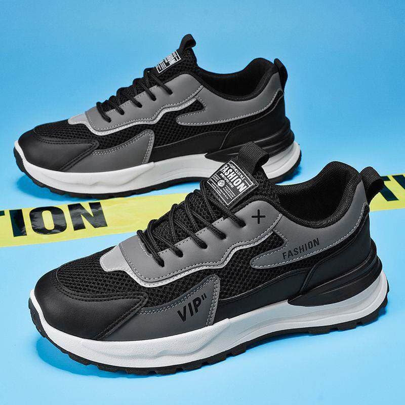 Summer Men's Shoes New Breathable Mesh Shoes, Men's Trendy Versatile Thick Sole Sports Shoes, Casual Running Dad Shoes