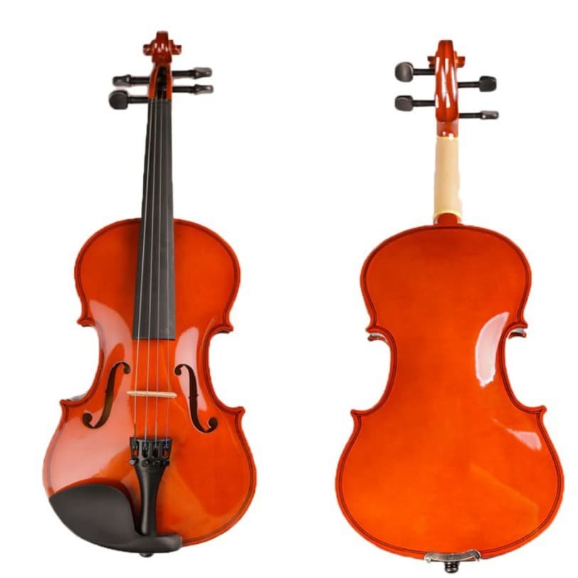 Popular Mahogany Bright Color Violin - Complete High-Grade Set for Beginners, Grading and Performance Instrument for Children and Adults, Genuine Product
