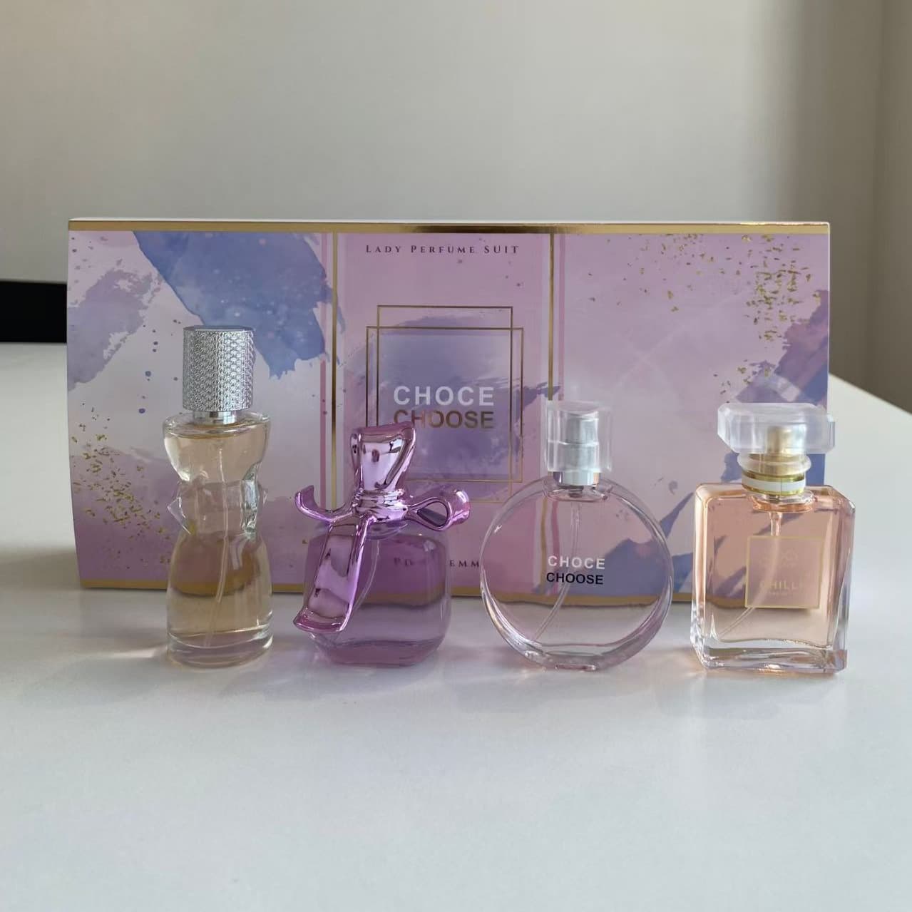 Love Language Cross-Border Perfume Set of Four for Women, Coco Encounter, Long-Lasting Fragrance, Southeast Asia Tk Live Broadcast Hot-Selling Gift Box