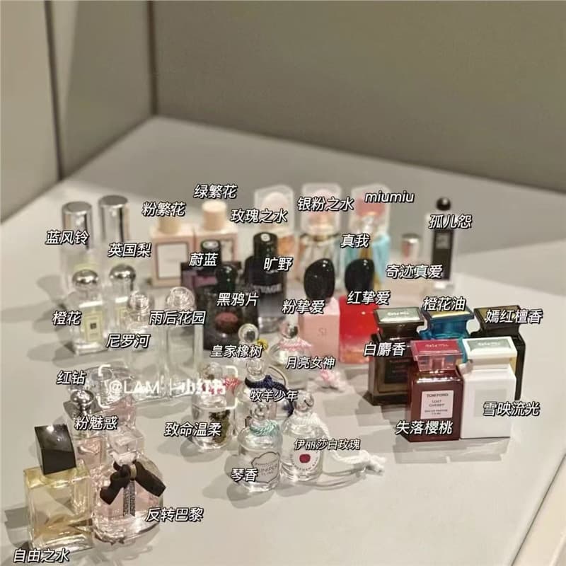 Perfume Miniature Series 2 | Live-streaming Cross-border Street Vendor Vietnam Big Brand Mini Perfume Samples | In Stock Over 200 Styles