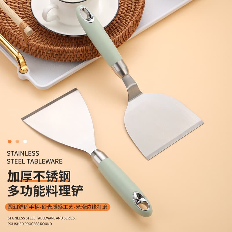 Stainless steel frying spatula, pancake maker, cooking spatula, pancake press, teppanyaki, egg frying spatula