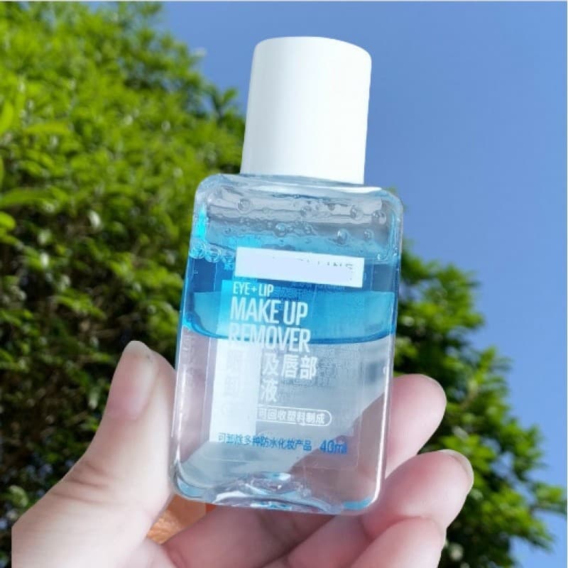 Square Bottle Beauty Eye Lip Makeup Remover 40ml Water-Oil Separation Three-in-One Facial Makeup Remover 70ml 150ml